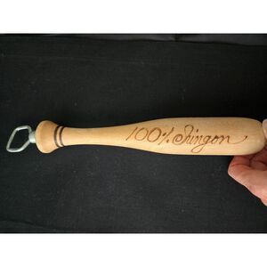 Novelty Wooden Baseball Bat with Bottle Opener 100% Chingon